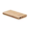 4000 mAh bambusz powerbank