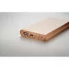 6000 mAh bambusz powerbank
