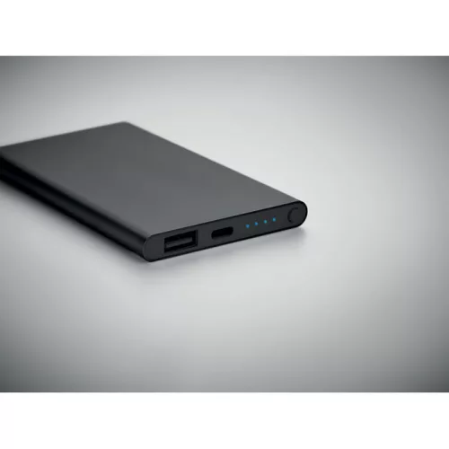 4000 mAh powerbank, C csatl. (Fekete)