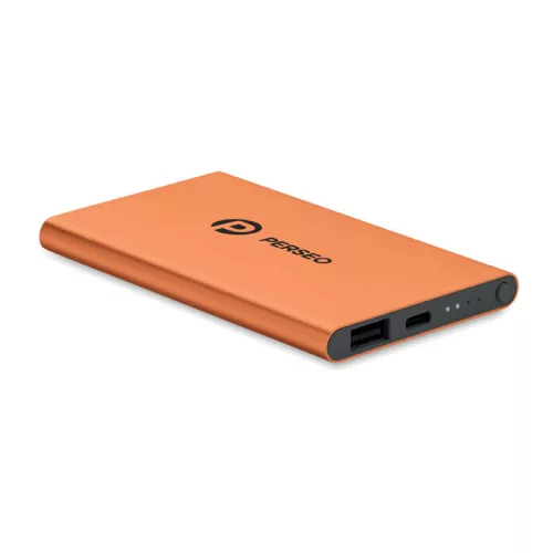 4000 mAh powerbank, C csatl. (Narancssárga)