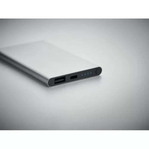 4000 mAh powerbank, C csatl. (Matt Ezüst)