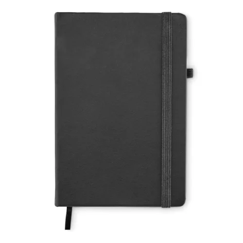 A5 vonalas újrahaszn.PU notesz (Fekete)