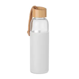 Üveg palack szilikon tok,500ml (Fehér)