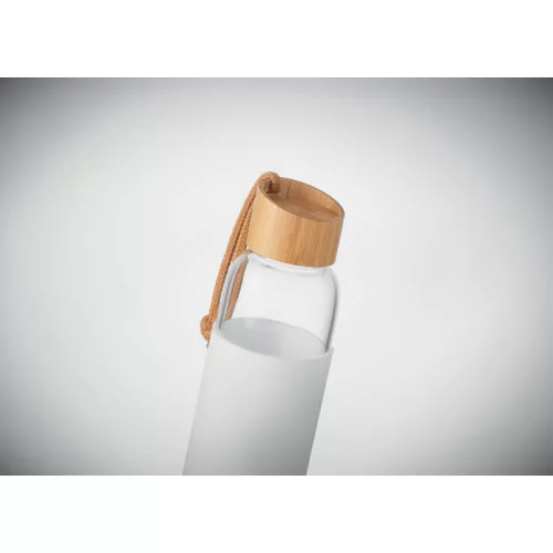 Üveg palack szilikon tok,500ml (Fehér)
