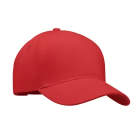 5 panel baseball sapka 260g/m² (Piros)