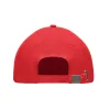 5 panel baseball sapka 260g/m² (Piros)