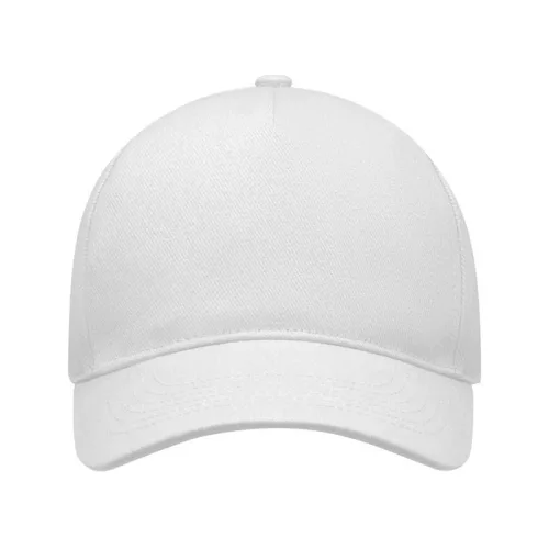 5 panel baseball sapka 260g/m² (Fehér)