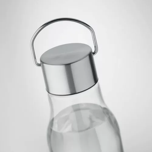 RPET palack, acél fedél 600 ml (Áttetsző)