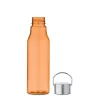 RPET palack, acél fedél 600 ml (Áttetsző Narancssárga)