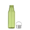 RPET palack, acél fedél 600 ml (Áttetsző Lime)