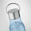 RPET palack, acél fedél 600 ml (Áttetsző Világoskék)