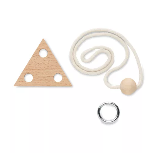 Fejtörő háromszög fából