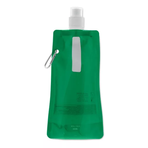 Összehajth. vizes palack 480ml (Áttetsző Zöld)