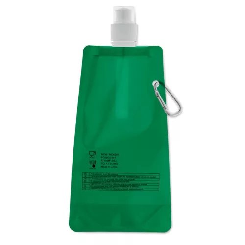 Összehajth. vizes palack 480ml (Áttetsző Zöld)