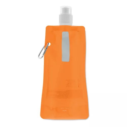 Összehajth. vizes palack 480ml (Áttetsző Narancssárga)