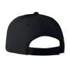 6 panel baseball sapka 160g/m² (Fekete)