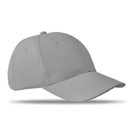 6 panel baseball sapka 160g/m² (Szürke)