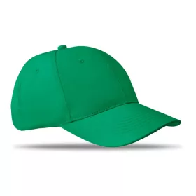 6 panel baseball sapka 160g/m² (Zöld)