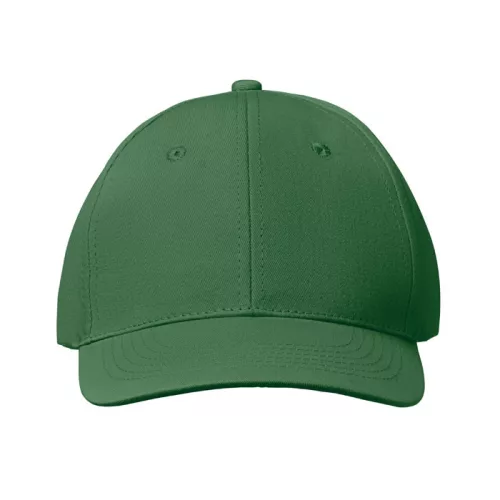 6 panel baseball sapka 160g/m² (Sötétzöld)