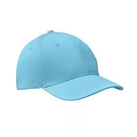 6 panel baseball sapka 160g/m² (Babakék)