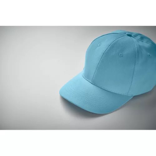 6 panel baseball sapka 160g/m² (Babakék)