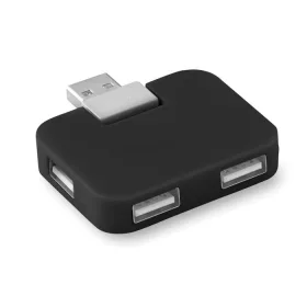 4 portos USB elosztó (Fekete)