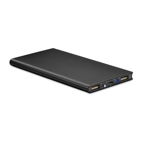 8000 mAh napelemes powerbank (Fekete)