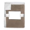Korall gyapjú/sherpa takaró (Khaki)