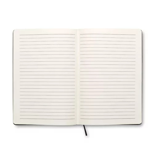 A5 vonalas PU borítós notesz (Fekete)
