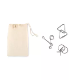 3 fém ördöglakat fejtörő játék