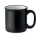 Retró kerámia bögre, 240 ml (Fekete)