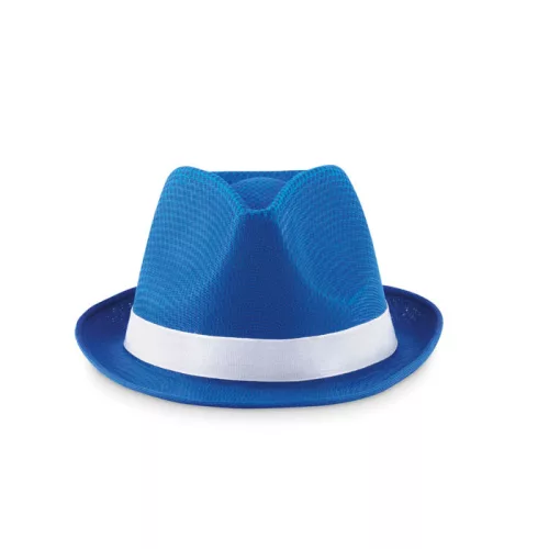 Színes poliészter kalap (Királykék)