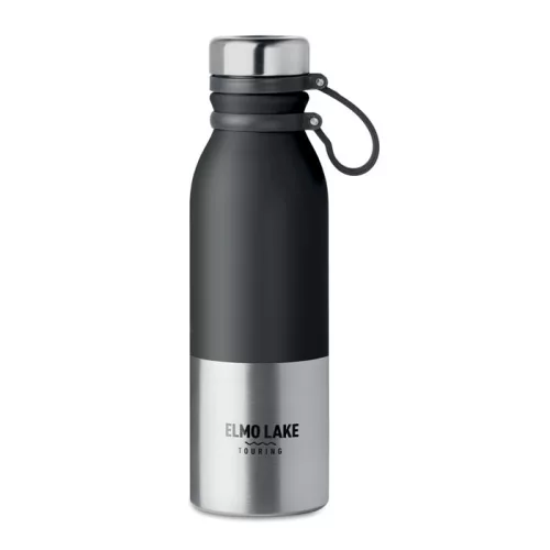 Duplafalú kulacs, 600 ml (Fekete)