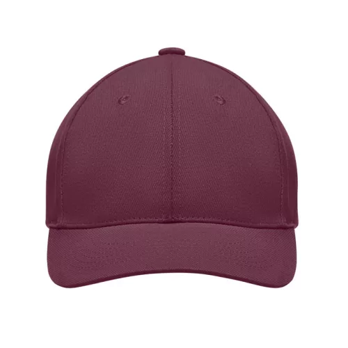 6 panel baseball sapka 270g/m² (Bordó)