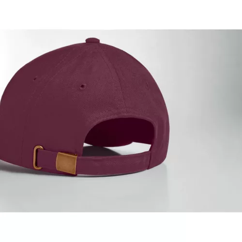6 panel baseball sapka 270g/m² (Bordó)