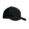 6 panel baseball sapka 270g/m² (Fekete)