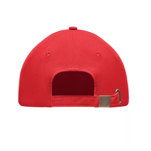 6 panel baseball sapka 270g/m² (Piros)