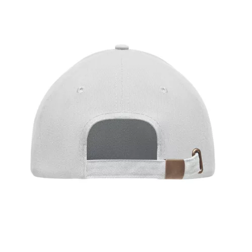 6 panel baseball sapka 270g/m² (Fehér)