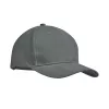 6 panel baseball sapka 270g/m² (Szürke)