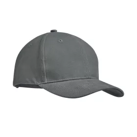6 panel baseball sapka 270g/m² (Szürke)