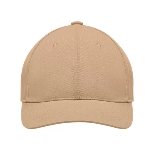 6 panel baseball sapka 270g/m² (Bézs)