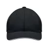 6 panel baseball sapka 270g/m² (Fehér/fekete)
