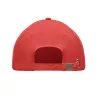 6 panel baseball sapka 270g/m² (Fehér/piros)