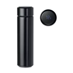 Palack hőmérővel 450 ml (Fekete)