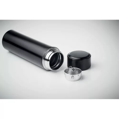 Palack hőmérővel 450 ml (Fekete)
