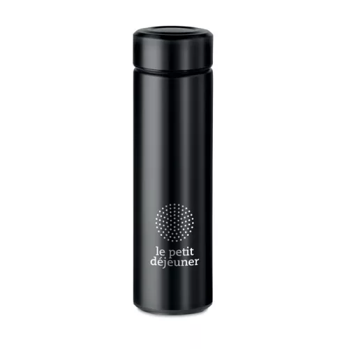 Duplafalú termosz, 425 ml (Fekete)