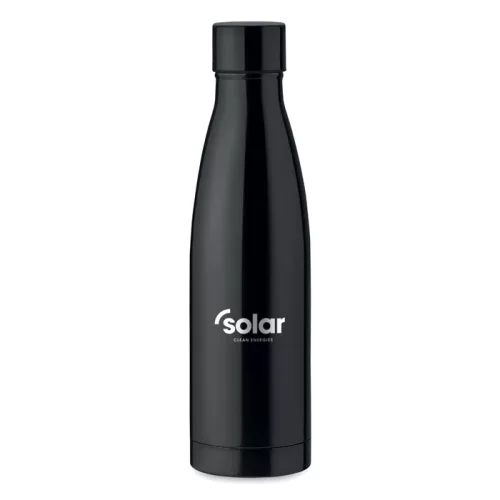 Duplafalú palack, 500 ml (Fekete)