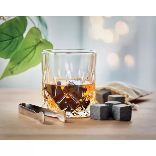 Whisky szett bambusz dobozban