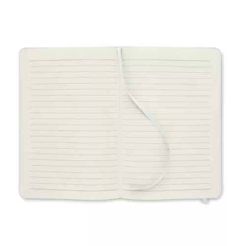 A5 vonalas notesz RPET borító (Fehér)