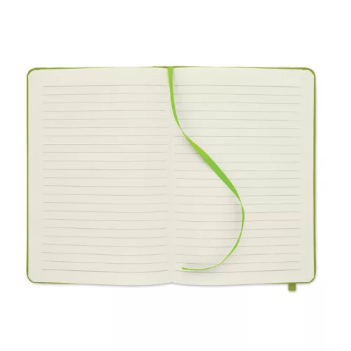 A5 vonalas notesz RPET borító (Lime)